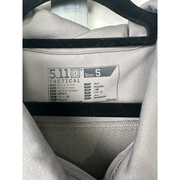 511 Tactical Kinetic Full Zip Jacket Gray Size S Pockets Asymmetrical Zipper A60 - Picture 3 of 6